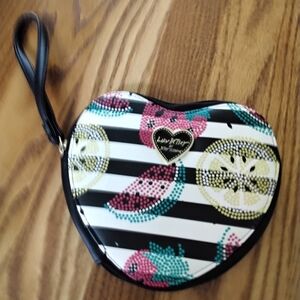 Betsey Johnson Heart-Shaped Wristlet